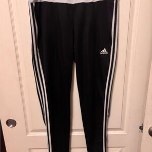 Adidas Women's Black and White Track Pants